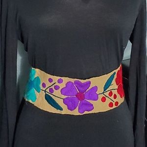 mexican embroidered belt